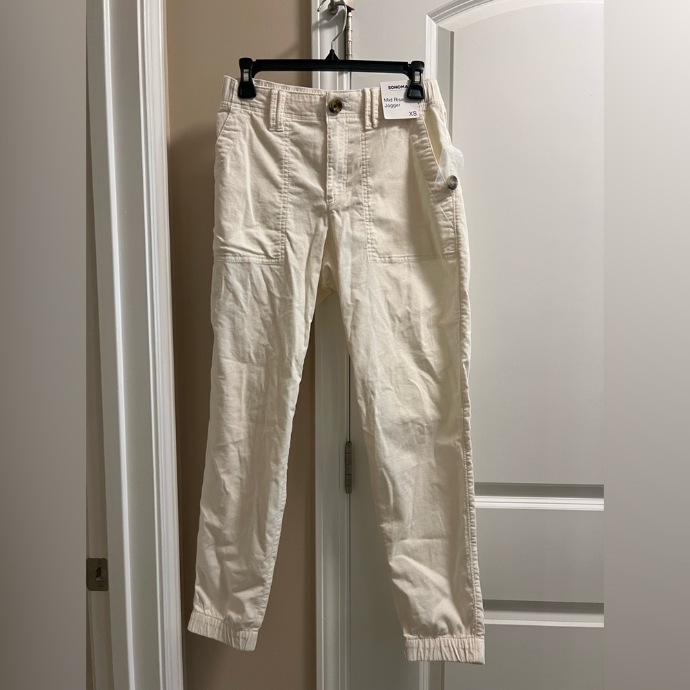 NWT white corduroy pants